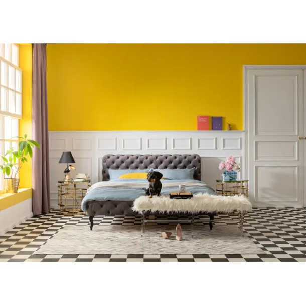 bed_desire_velvet_silver__4-2.webp Hot KARE Design Bed Desire Velvet Silver Grey 160x200 cm
