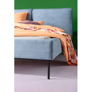Best KARE Design Bed East Side Cord Blue 160x200cm