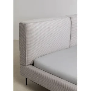 Fashion KARE Design Bed East Side Cord Grey 160x200cm