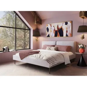 Fashion KARE Design Bed East Side Cord Grey180x200cm