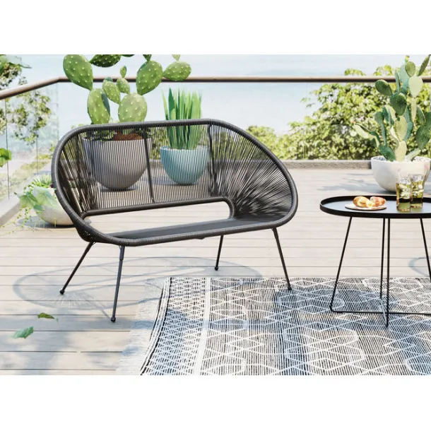 bench_acapulco_mono_black_1.webp Sale KARE Design Bench Acapulco Mono Black
