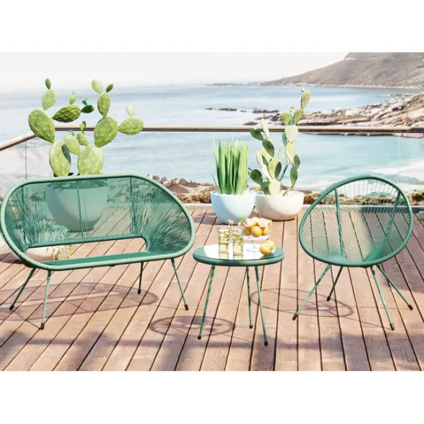 bench_acapulco_mono_green_1.webp Best KARE Design Bench Acapulco Mono Green