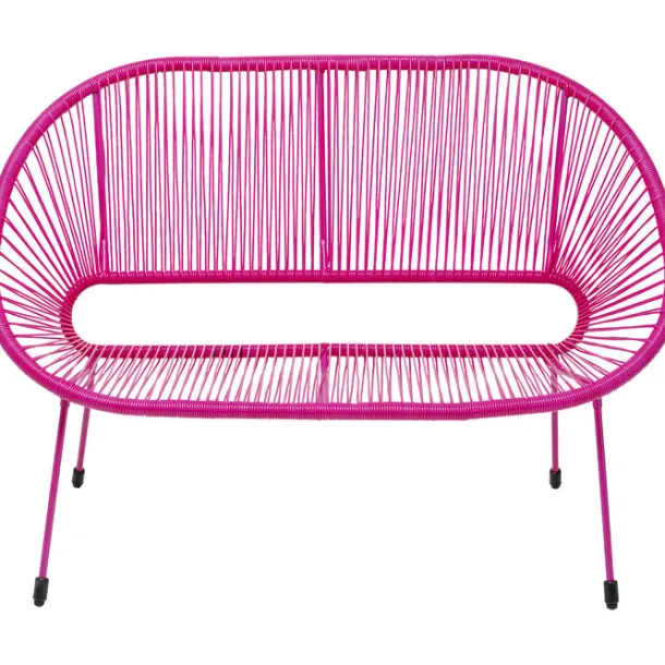 bench_acapulco_mono_pink_0.webp Hot KARE Design Bench Acapulco Mono Pink