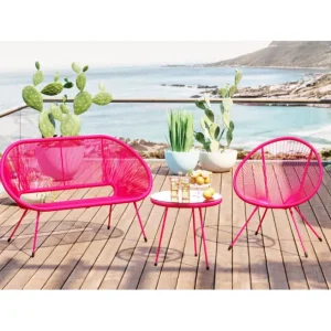 Hot KARE Design Bench Acapulco Mono Pink