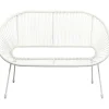 Outlet KARE Design Bench Acapulco Mono White
