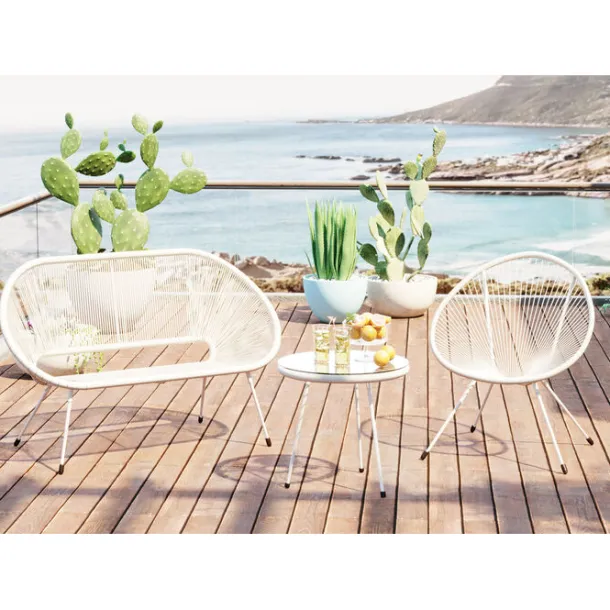 bench_acapulco_mono_white_1.webp Outlet KARE Design Bench Acapulco Mono White