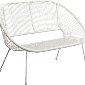 Outlet KARE Design Bench Acapulco Mono White