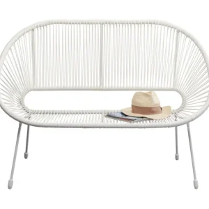 Outlet KARE Design Bench Acapulco Mono White