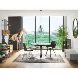 Discount KARE Design Bench Buttons Storage B&W Big