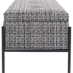 Fashion KARE Design Bench Buttons Storage B&W Small