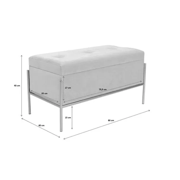 bench_buttons_storage_bam_7.webp Fashion KARE Design Bench Buttons Storage B&W Small