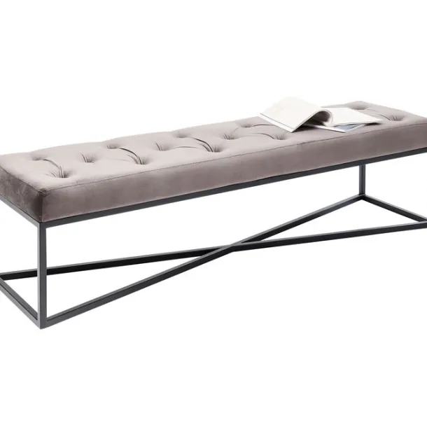 bench_crossover_grey_blac_2-1.webp Sale KARE Design Bench Crossover Grey Black 150x40cm