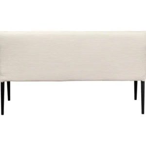 Fashion KARE Design Bench Ledro Cord Creme 165cm
