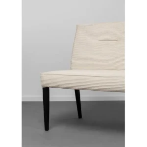 Fashion KARE Design Bench Ledro Cord Creme 165cm