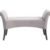 Best KARE Design Bench Motley Velvet Silvergrey