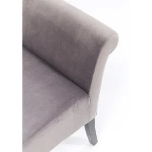Best KARE Design Bench Motley Velvet Silvergrey