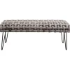 Discount KARE Design Bench Weave Grey 128cm