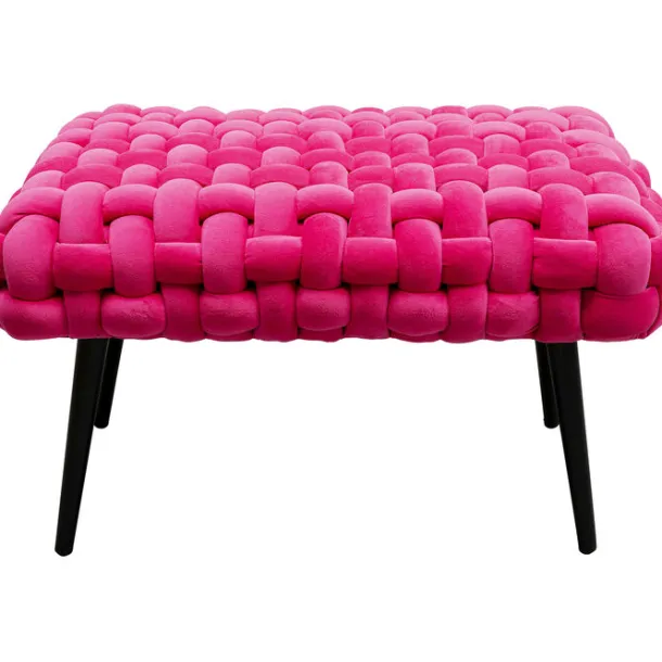 bench_weave_pink_cm_0.webp Sale KARE Design Bench Weave Pink 66cm