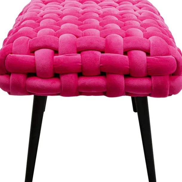bench_weave_pink_cm_2.webp Sale KARE Design Bench Weave Pink 66cm