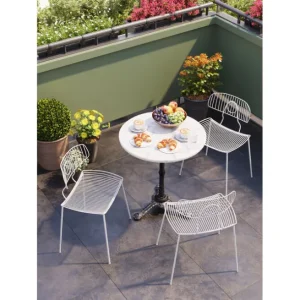 Best KARE Design Bistro Table Kaffeehaus Round WhiteØ 60