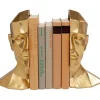 Clearance KARE Design Bookend Face (2/Set)