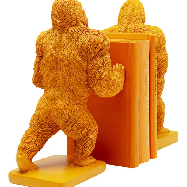 bookend_gorilla_orange_se_3.webp Hot KARE Design Bookend Gorilla Orange (2/Set)