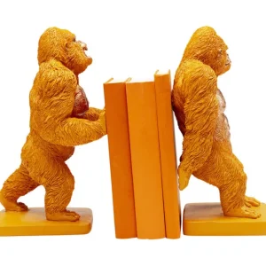Hot KARE Design Bookend Gorilla Orange (2/Set)