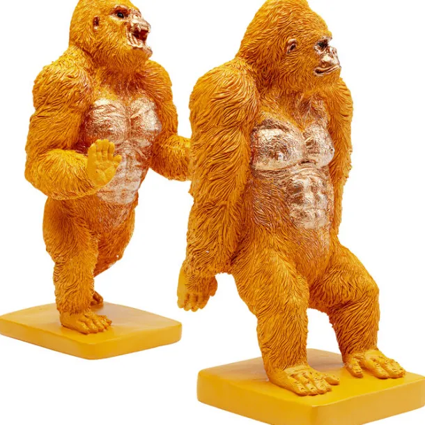 bookend_gorilla_orange_se_6.webp Hot KARE Design Bookend Gorilla Orange (2/Set)