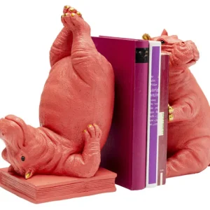 Clearance KARE Design Bookend Hippo Pink (2/Set)