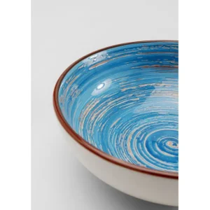 Online KARE Design Bowl Swirl Blue Ø18cm