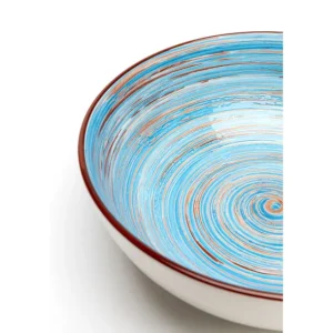 Best KARE Design Bowl Swirl Blue Ø22cm