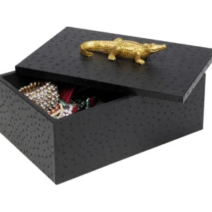 Best KARE Design Box Crocodile Black (2/Set)
