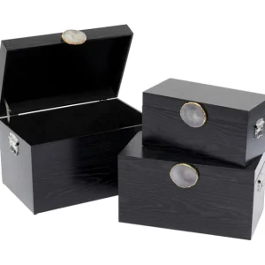Online KARE Design Box Nifty Black (3/Set)