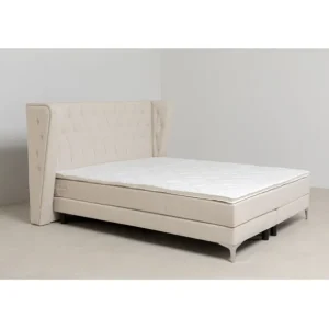 Fashion KARE Design Boxspring Bed Benito Moon Cream 180x200cm