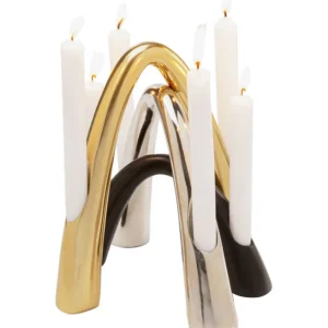 Online KARE Design Candle Holder Bow Duo Chrome 21cm