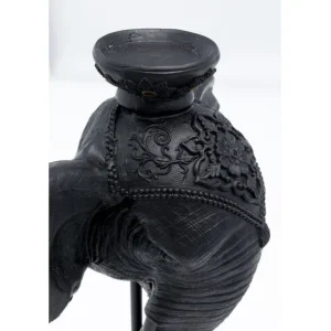 Clearance KARE Design Candle Holder Elephant Head Black 49cm