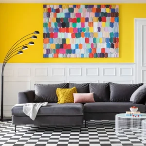 Fashion KARE Design Canvas Picture Colorful Dots 200x140cm
