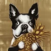 Sale KARE Design Canvas Picture Dog with Pineapple 80x80cm