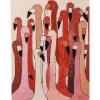 Fashion KARE Design Canvas Picture Flamingo Meeting 90x120cm