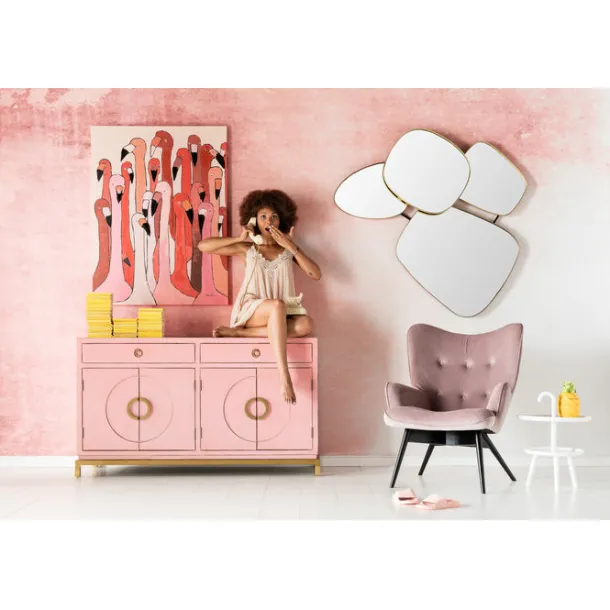 canvas_picture_flamingo_m_2.webp Fashion KARE Design Canvas Picture Flamingo Meeting 90x120cm