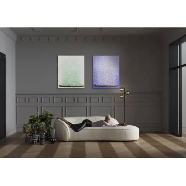 canvas_picture_flower_boa_1-5.webp Online KARE Design Canvas Picture Flower Boat Beige Green 80x100cm