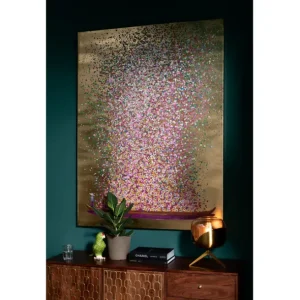 Clearance KARE Design Canvas Picture Flower Boat Gold Pink 120x160cm