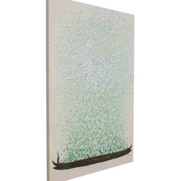 canvas_picture_flower_boa_3.webp Hot KARE Design Canvas Picture Flower Boat Beige Green 120x160cm