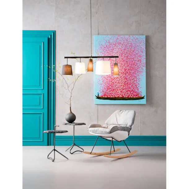 canvas_picture_flower_boa_4-2.webp Sale KARE Design Canvas Picture Flower Boat Blue Pink 120x160cm