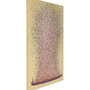 Sale KARE Design Canvas Picture Flower Boat Gold Pink 80x100cm