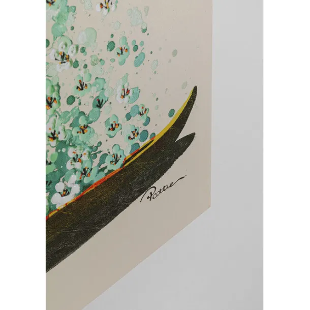 canvas_picture_flower_boa_7.webp Hot KARE Design Canvas Picture Flower Boat Beige Green 120x160cm