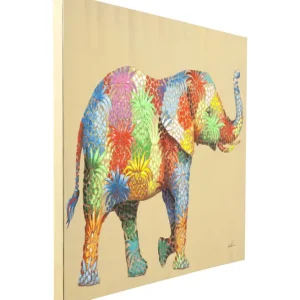 Outlet KARE Design Canvas Picture Flower Elefant 120x90cm