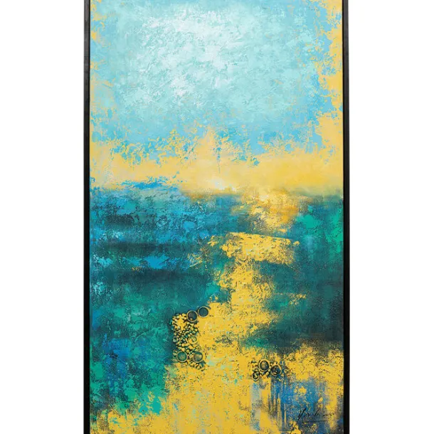 canvas_picture_jardin_blu_0.webp Sale KARE Design Canvas Picture Jardin Blue 125x215cm