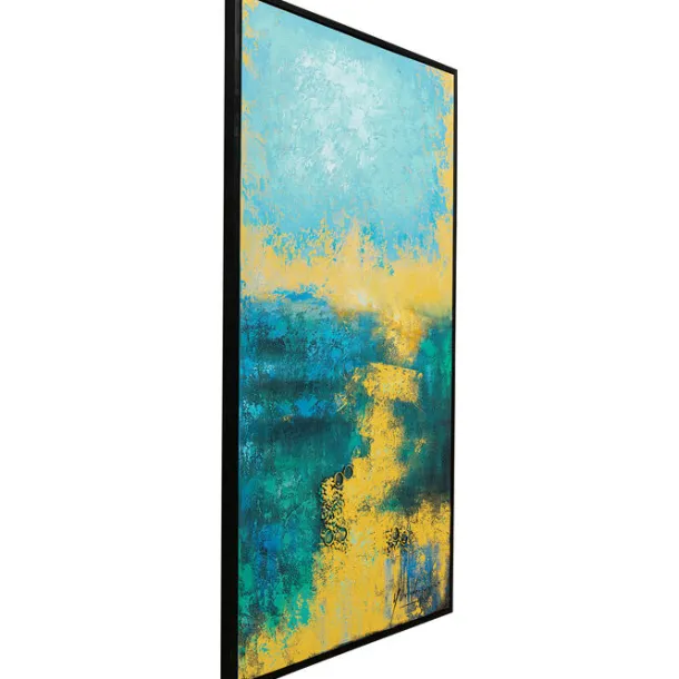 canvas_picture_jardin_blu_2.webp Sale KARE Design Canvas Picture Jardin Blue 125x215cm