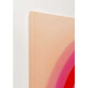 Outlet KARE Design Canvas Picture Tendency Circle Pink 120x120cm